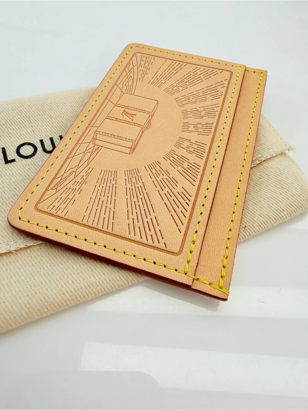 Louis Vuitton Rare Vachetta Voyages Card Holder